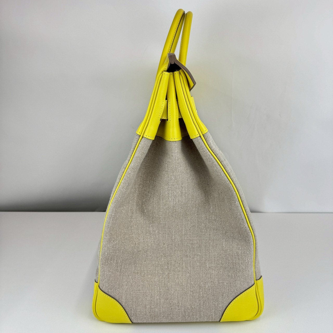 Haut a courries 40 Combi オータクロア40コンビ　Yellow イエロー　PHW シルバー金具　Stamp-D D刻印