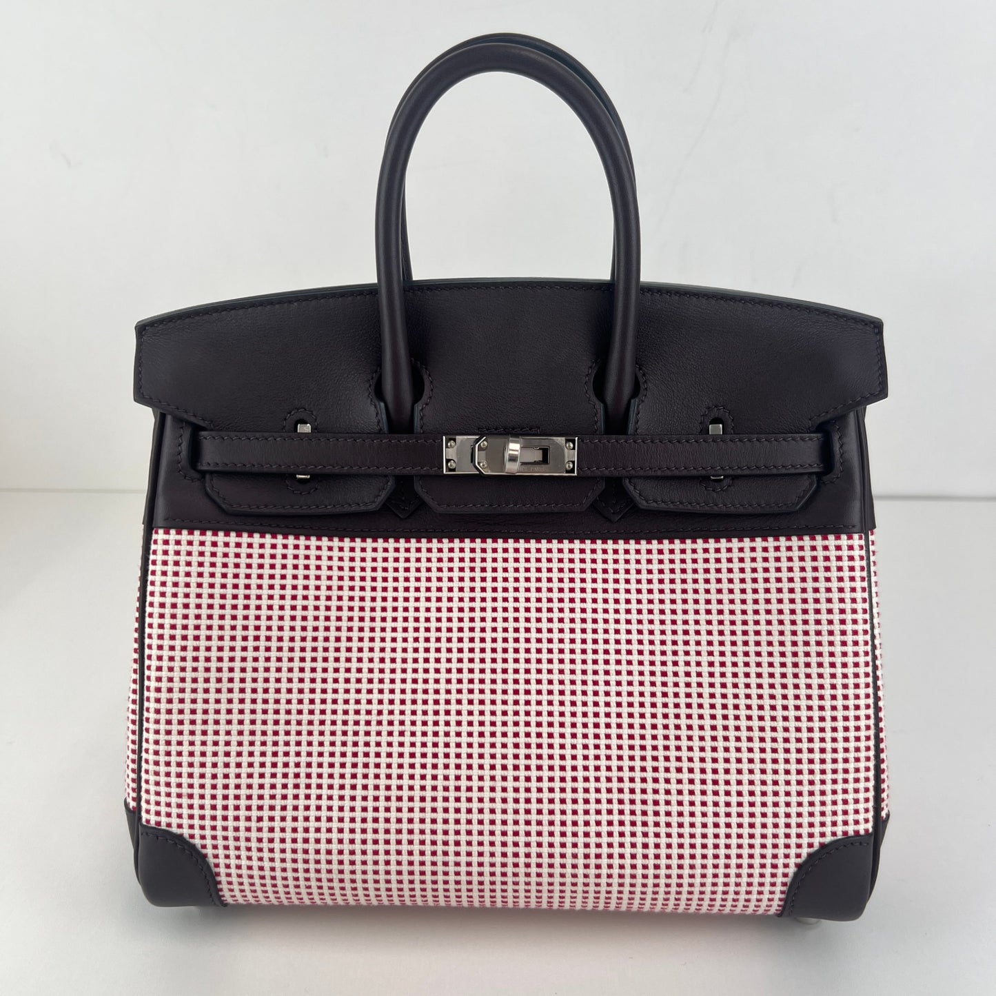 Birkin25 バーキン25 Rouge sellier ルージュセリエ PHW シルバー金具 Stamp-B B刻印