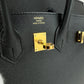 Birkin25 sellier バーキン25 セリエ Black ブラック Epsom エプソン GHW ゴールド金具 B刻 ハンドバッグ