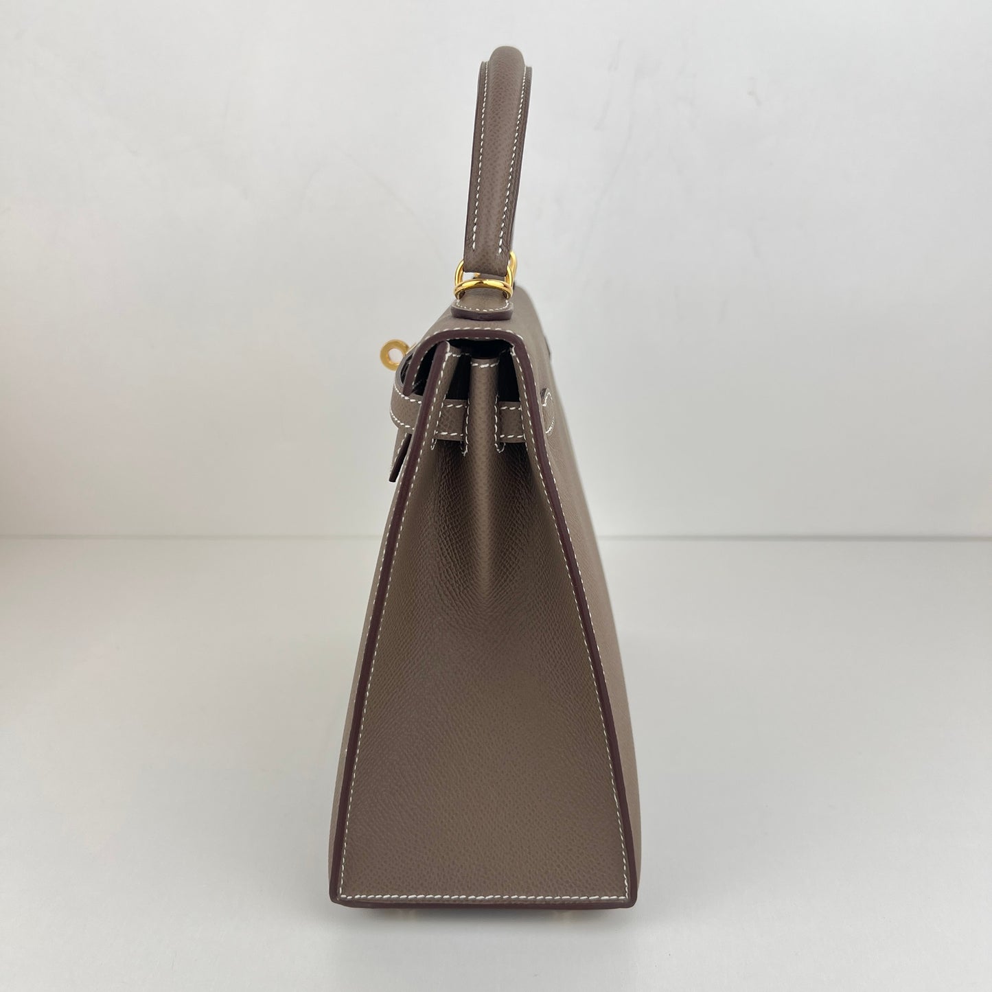 Kelly25 ケリー25 セリエ　Etoupe エトープ　GHW ゴールド金具　Stamp-K K刻