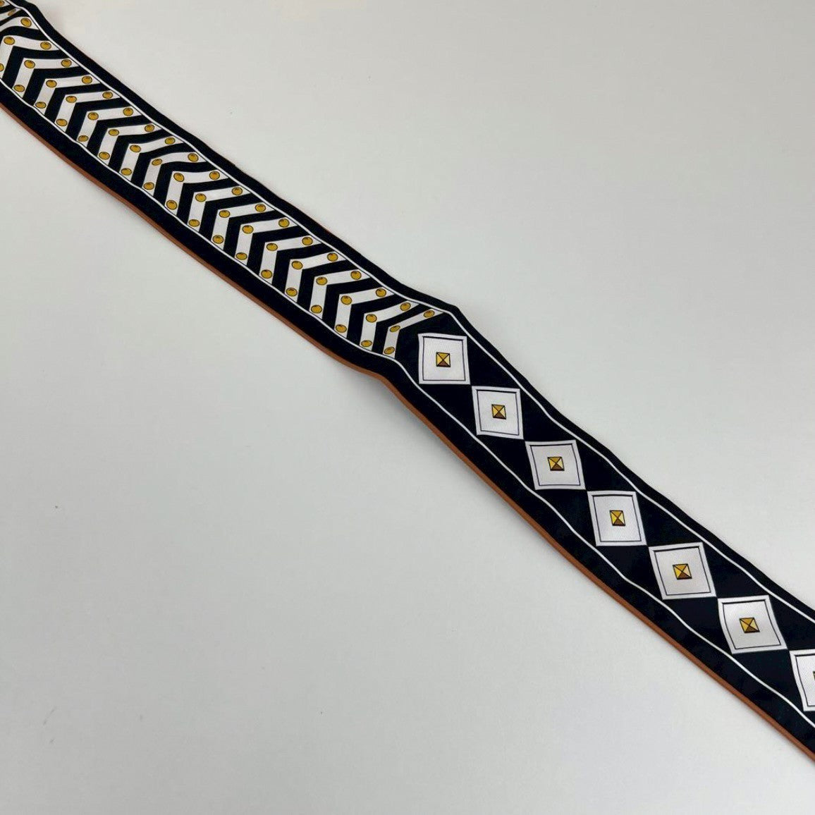 Twilly ツイリー　コリエ・エ・シアン マルチカラー　ブラウン 絹 100%