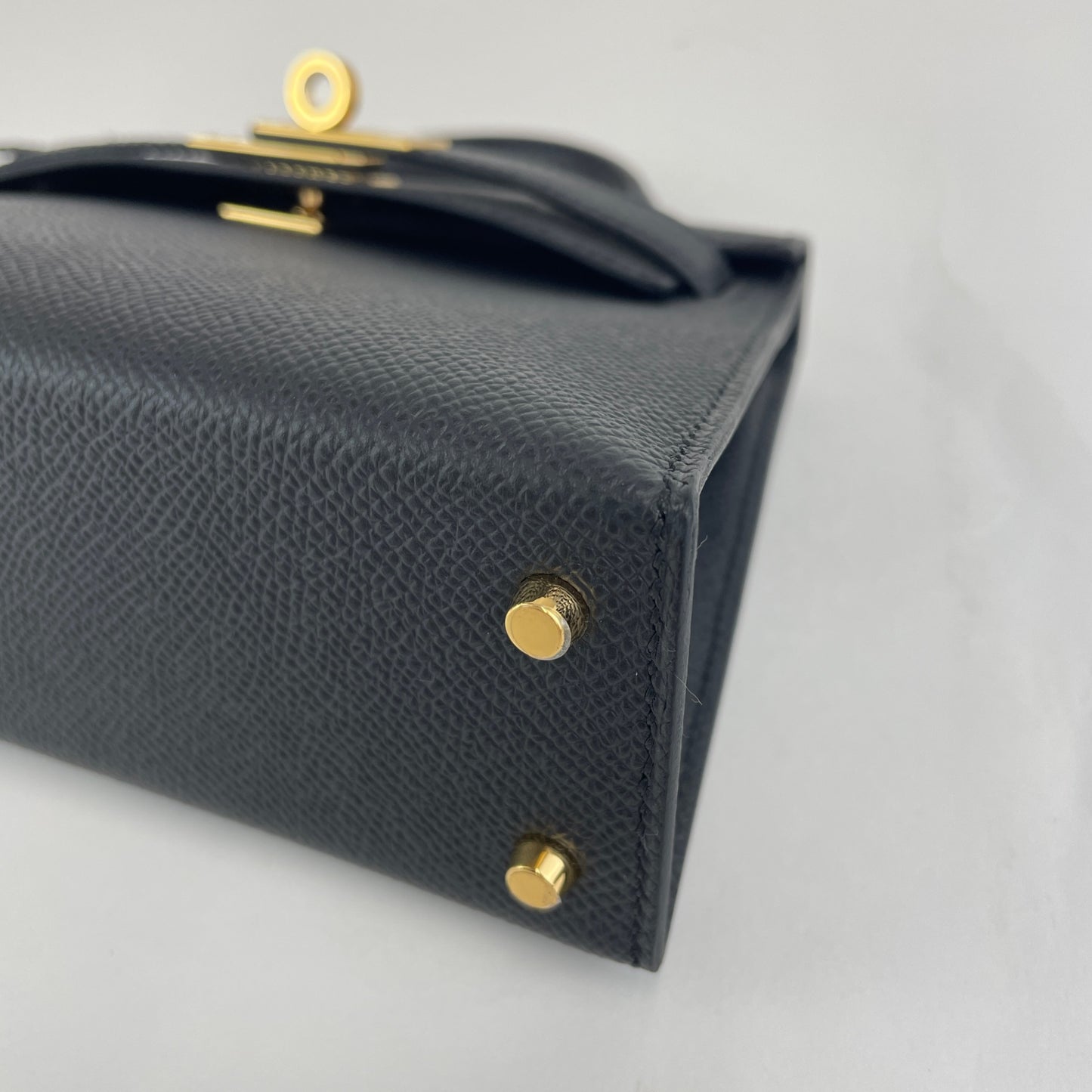 Mini kelly ミニケリー Black　ブラック  GHW ゴールド金具 Epsom エプソン Stamp-K K刻印