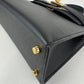 Mini kelly ミニケリー Black ブラック GHW ゴールド金具 Stamp-W W刻印 Epsom エプソン