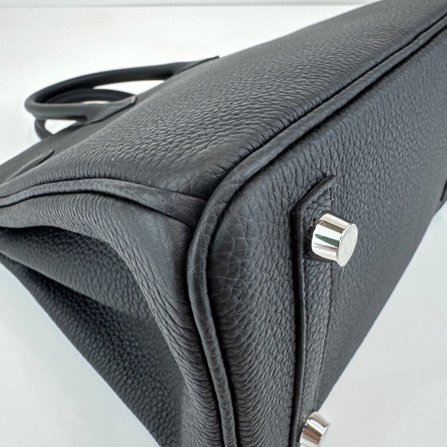 Birkin25 バーキン25 Black ブラック PHW シルバー金具 Stamp-K K刻