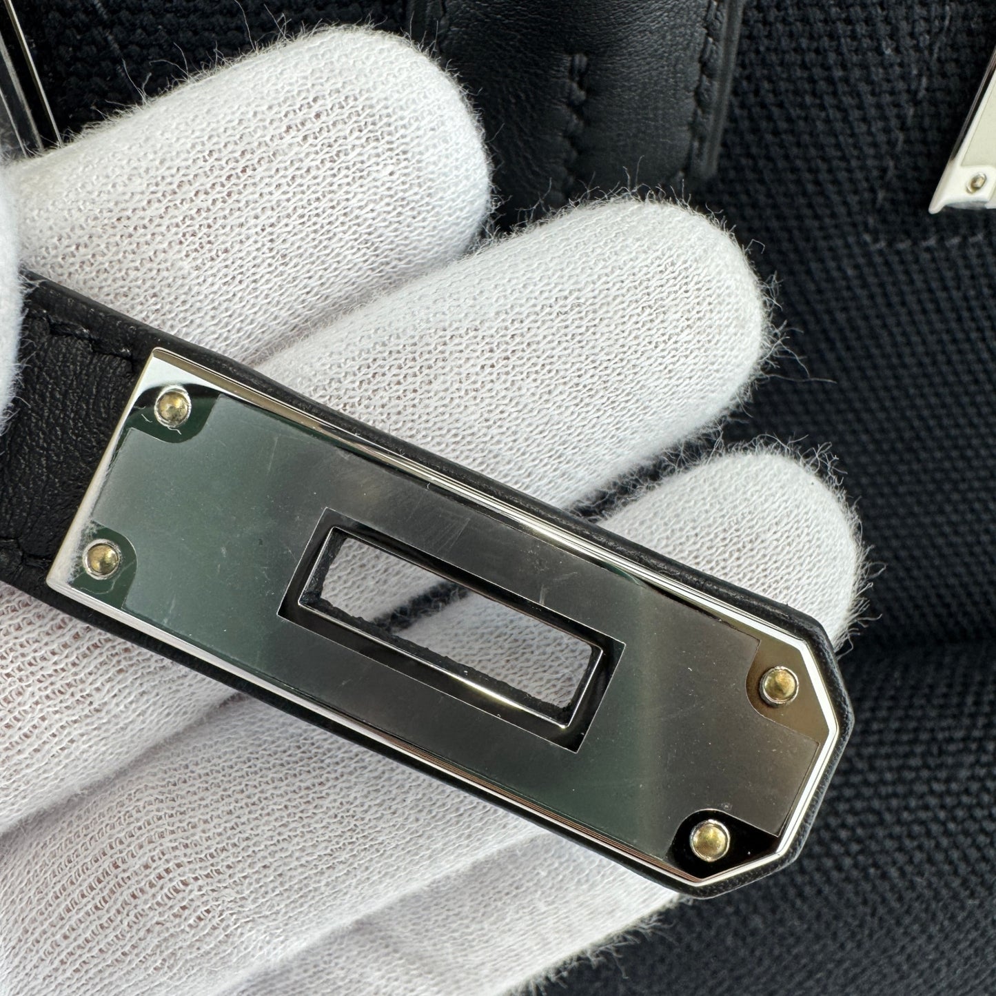 Birkin35 cargo バーキン35カーゴ　Black ブラック  PHW シルバー金具　Toile goelan/Swift　Stamp-W W刻印