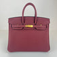 Birkin25 バーキン25 Rouge H ルージュアッシュ Togo トゴ GHW ゴールド金 Stamp-W W刻印