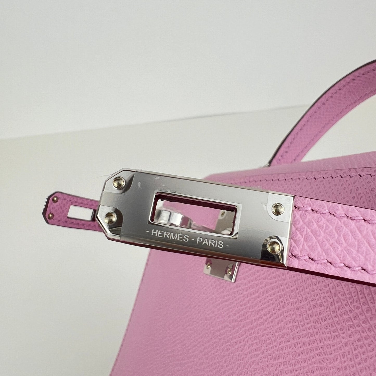 Mini kelly ミニケリー Mauve Sylvestre　モーヴシルベストル  PHW シルバー金具 Epsom エプソン Stamp-K K刻印