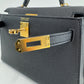 Mini kelly ミニケリー Black ブラック Epsom エプソン GHW ゴールド金具 Stamp-K K刻印