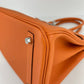 Birkin30 バーキン30 Orange オレンジ  PHW シルバー金具 Togo トゴ Stamp-W W刻印