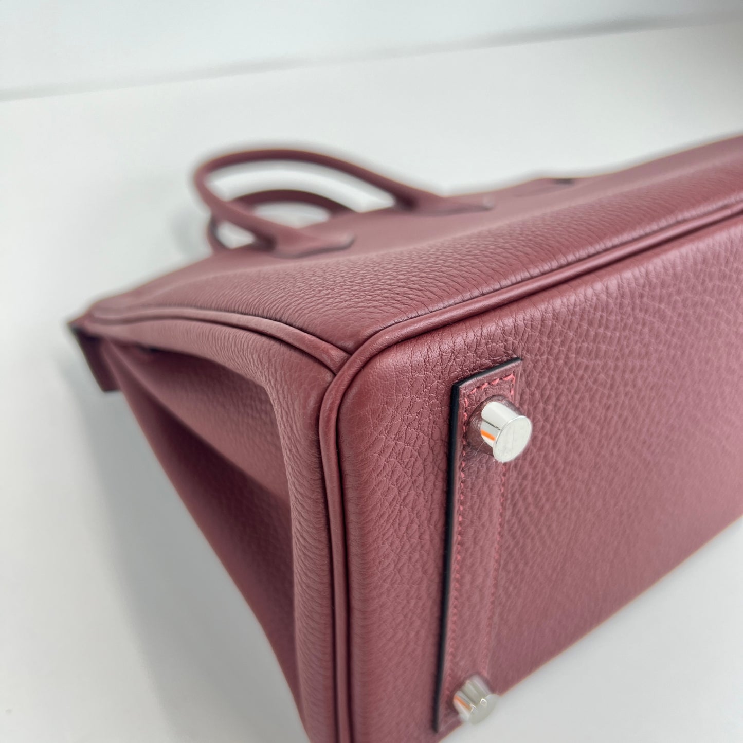 Birkin25 バーキン25 Rouge H ルージュアッシュ　PHW シルバー金具 tamp-K K刻