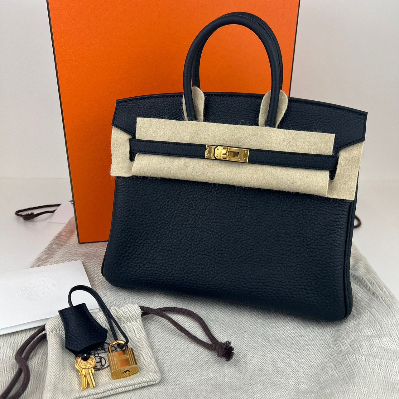 Birkin25 バーキン25 Black ブラック GHW ゴールド金具　Togo トゴ　Stamp-W W刻