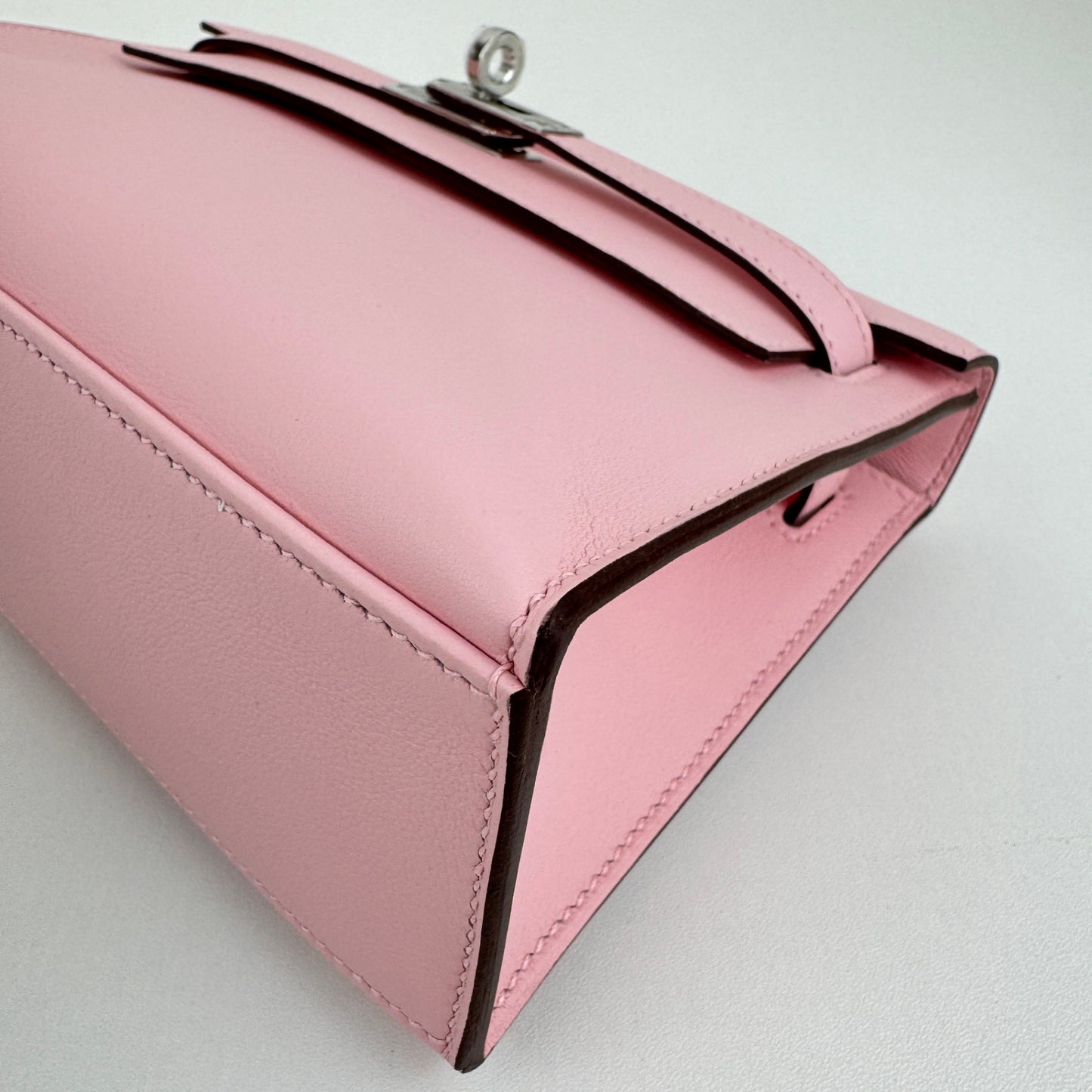 Pochette kelly ポシェットケリー Rose sakura ローズサクラ PHW シルバー金具 Stamp-K K刻印 Swift スイフト