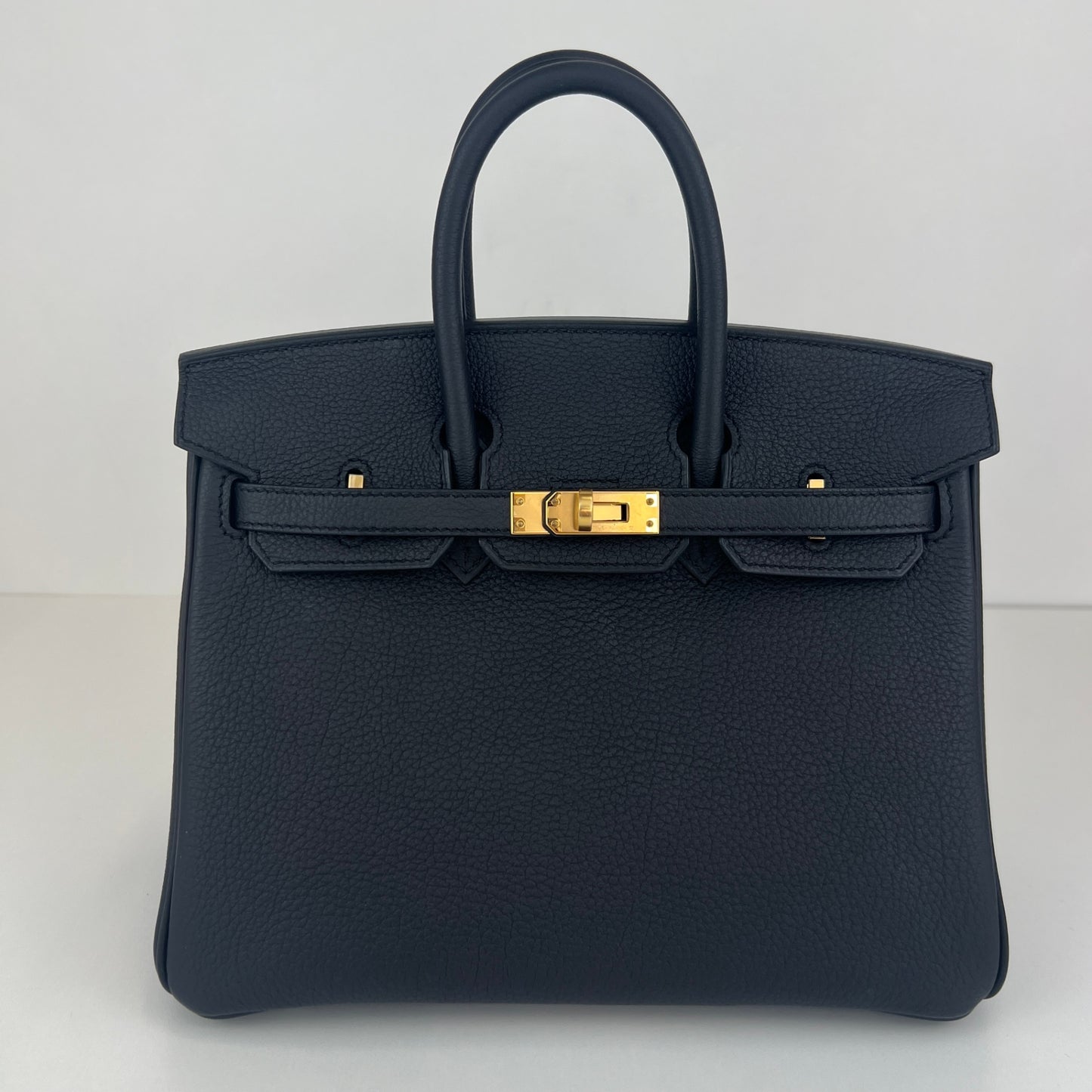 Birkin25 Verso バーキン25ヴェルソ Black/Blue saphir/ブラック/ブルーサファイヤ  GHW ゴールド金具 Togo トゴ Stamp-K K刻印