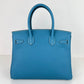 Birkin30 バーキン30 New blue jean ニューブルージーン PHW シルバー金具 Togo トゴ Stamp-B B刻印