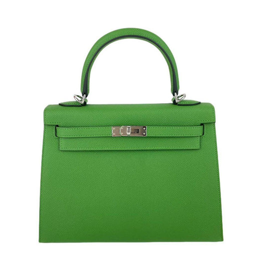 新品 HERMES エルメス Kelly25 ケリー25 Vert yucca ヴェールユッカ Epsom エプソン PHW シルバー金具 B刻