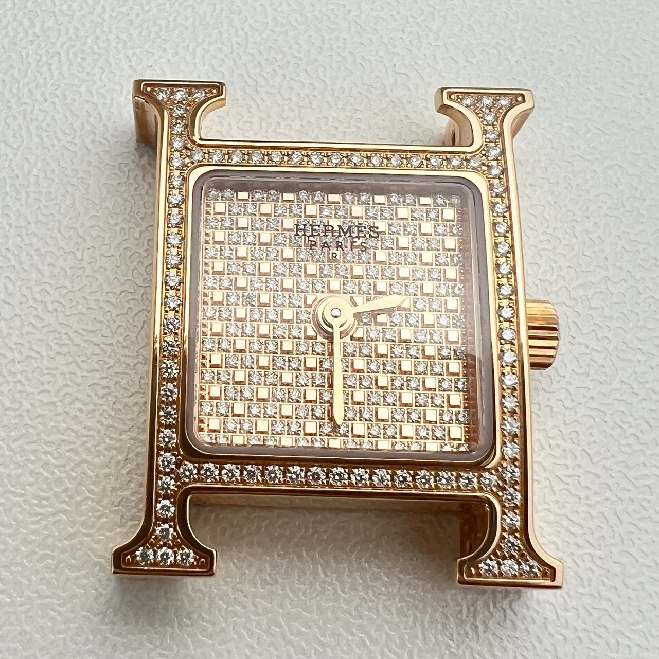 Heure H watch Mini model  diamond  Hウォッチミニ ダイヤモンド ゴールド 腕時計