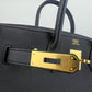 Birkin30 バーキン30 Black ブラック GHW ゴールド金具 Stamp-W W刻