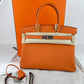 Birkin30 バーキン30 Orange オレンジ  PHW シルバー金具 Togo トゴ Stamp-W W刻印
