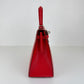Kelly25 ケリー25 Rouge de coeur ルージュクー シルバー金具 Stamp-K K刻印 Chevre シェーブル