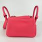 Hermès エルメス Lindy mini リンディミニ Stamp-W W刻印 Taurillon Clemence トリオンクレマンス Rose azalee ローズアザレ PHW シルバー金具