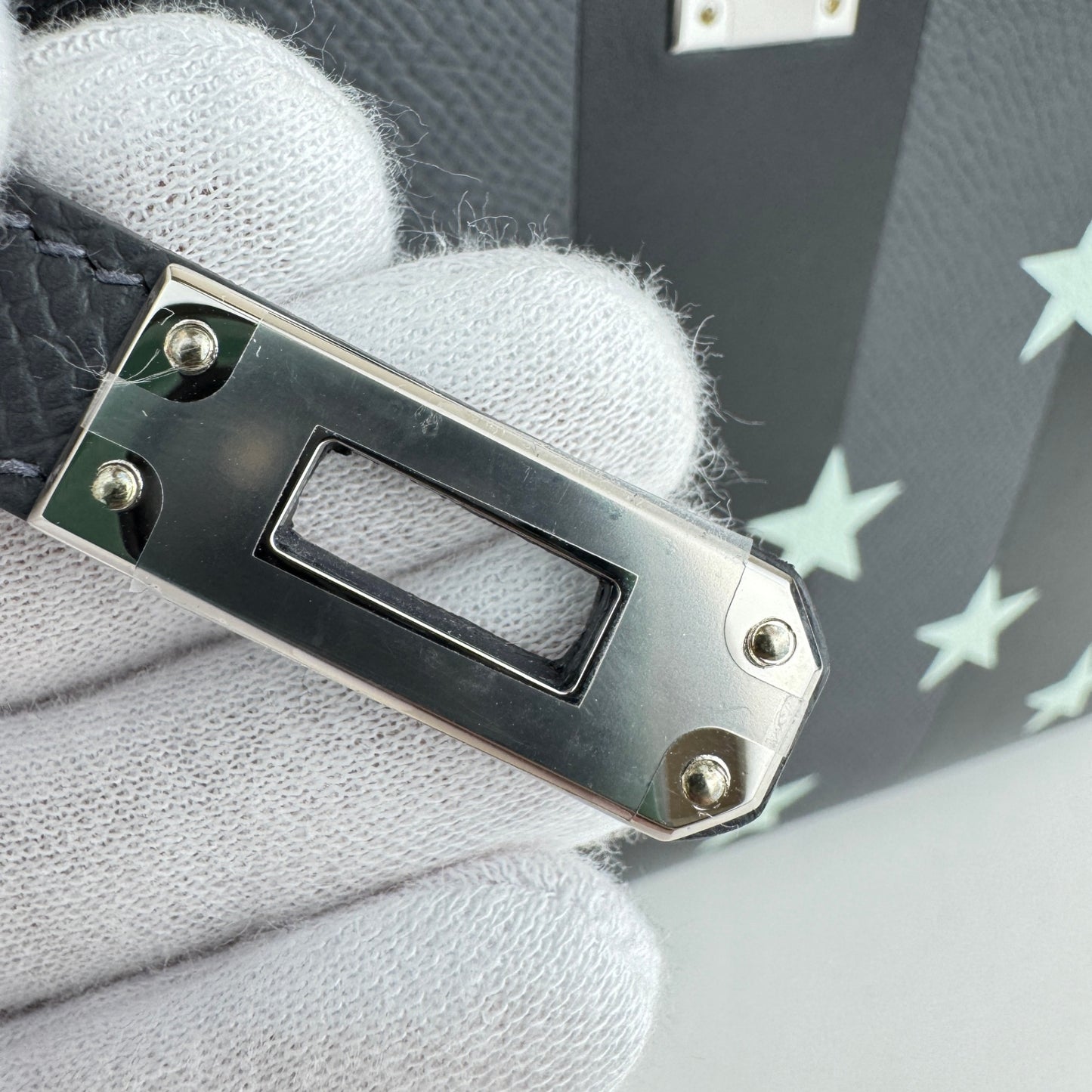 Kelly25 casaque etoilee  ケリー25 カザック エトワール Ardoise/Black/Vert peppermint　  アルドワーズ/ブラック/ヴェールペパーミント  PHW シルバー金具 Epsom/Tadelakt/Chevre  エプソン/タデラクト/シェーブル    Stamp-W W刻印