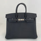 Birkin25 バーキン25 Black ブラック  PHW シルバー金具 Togo トゴ Stamp-K K刻印