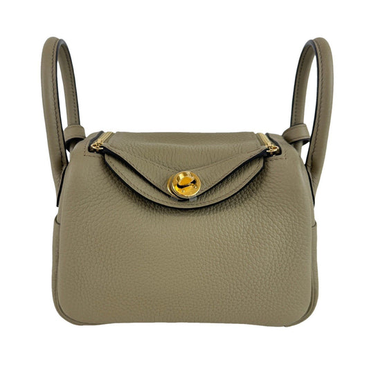 Lindy mini リンディミニ　Beige Marfa ベージュマルファ GHW ゴールド金具　Clemence クレマンス W刻