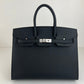 Hermès エルメス Birkin25 sellier バーキン25セリエ Stamp-W W刻印 Epsom エプソン Black ブラック PHW シルバー金具
