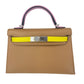 Mini kelly tricolor ミニケリートリコロール Stamp-U U刻印 Epsom エプソン Chai/Mauve sylvester/Lime チャイ/モーヴシルベストル/ライム PHW シルバー金具