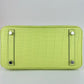 Birkin25 バーキン25 Jaune bourgeon ジョーヌブルジョン Alligatorアリゲーター PHW シルバー金具 Stamp-U U刻印