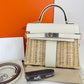 Mini kelly picnic ミニケリーピクニック Nata ナタ Swift/Rattan スイフト/ラタン PHW シルバー金具 Stamp-W W刻印