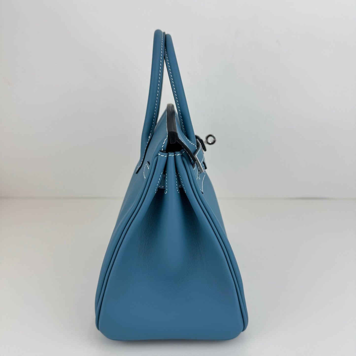 Birkin25 バーキン25 Blue jean ブルージーン　PHW シルバー金具　Stamp-K K刻