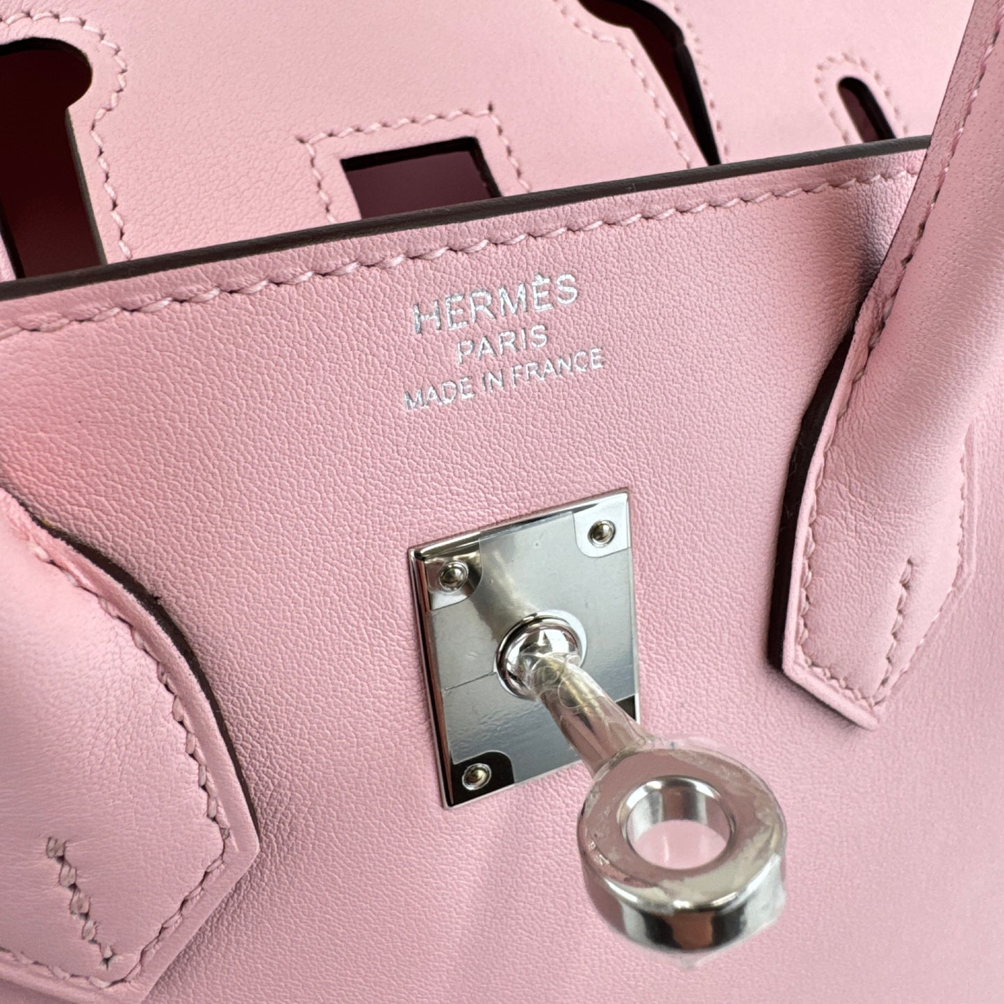 Birkin25 バーキン25 Rose sakura ローズサクラ PHW SV金具 Stamp-D D刻印