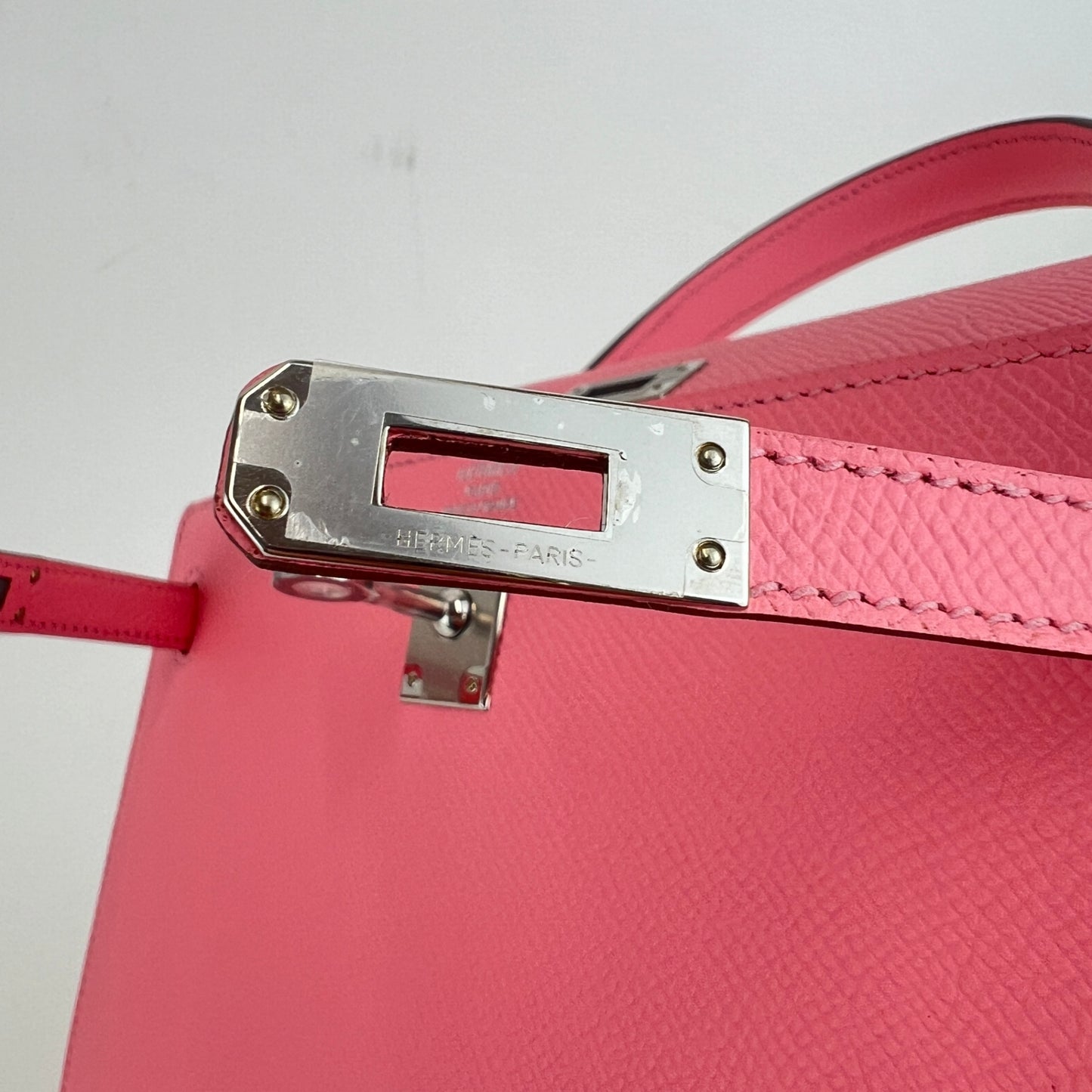 Kelly25 ケリー25 Rose confetti ローズコンフェッティ Epsom エプソン PHW シルバー金具 Stamp-K K刻印