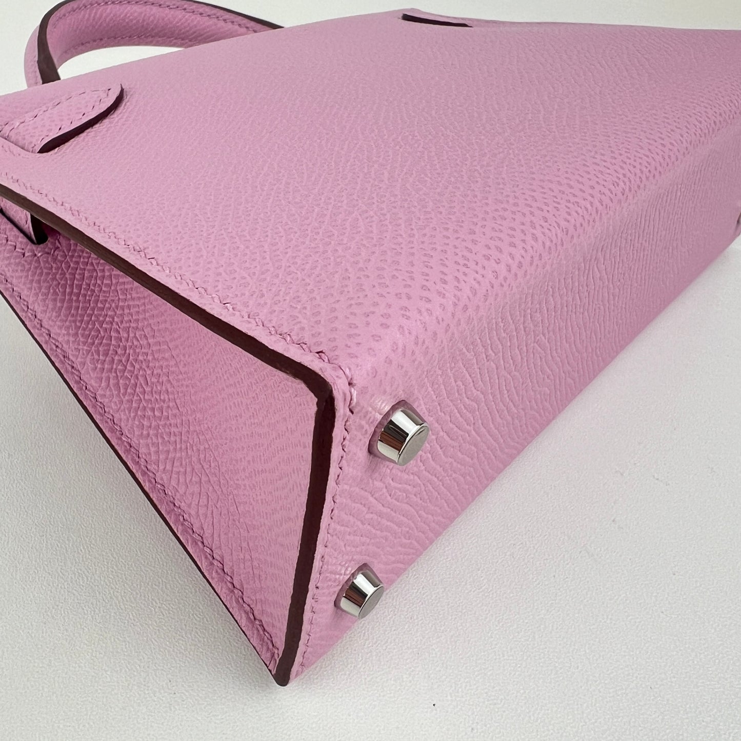 Mini kelly ミニケリー Mauve Sylvestre　モーヴシルベストル  PHW シルバー金具 Epsom エプソン Stamp-K K刻印