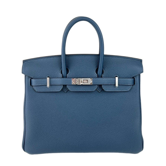 Birkin25 バーキン25 Blue de prsse ブルードゥプリュス Togo トゴ PHW シルバー金具 W刻