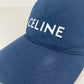 CELINE セリーヌ ベースボールキャップ 綿100％ ネイビー