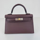 Hermès エルメス Mini kelly ミニケリー Stamp-W W刻印  Epsom エプソン Rouge sellier ルージュセリエ EHW エレクトラム金具