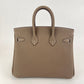 Birkin25 バーキン25 Etoupe エトープ Togo トゴ PHW シルバー金具 Stamp-K K刻印