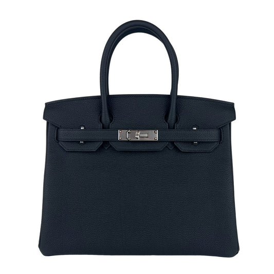 Birkin30 バーキン30 Black ブラック Togo トゴ PHW シルバー金具 Stamp-B B刻印