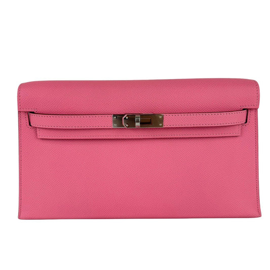 Kelly elan ケリーエラン Rose confetti ローズコンフェッティ Epsom エプソン PHW シルバー金具 Stamp-W W刻印