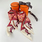 Hermès エルメス Twilly ツイリー 絹 100% マルチカラー ピンク レッド