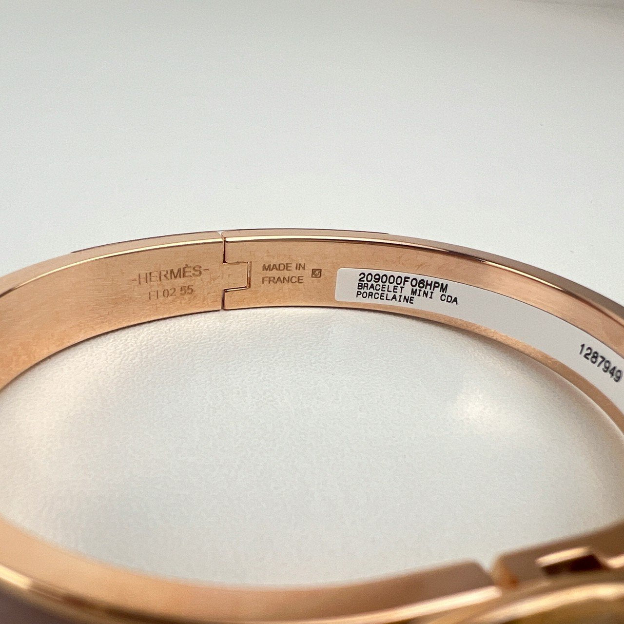 エナメルブレスレット ミニ・クリック/シェーヌ・ダンクル ローズ・ボーテ ゴールデンローズ