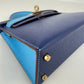 Mini kelly Special order ミニケリー スペシャルオーダー Blue navy/Celeste ブルーネイビー/セレステ PMBHW シャンパンゴールド金具 Stamp-K K刻印