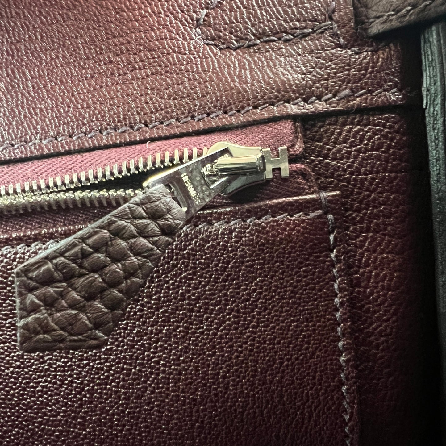 Birkin25 バーキン25 Stamp-B B刻印 Togo トゴ Rouge sellier ルージュセリエ PHW シルバー金具