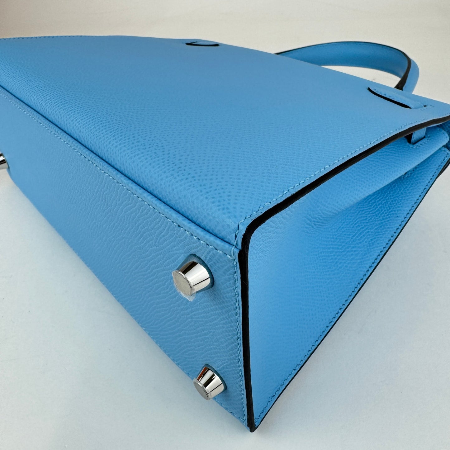 Kelly25 Sellier ケリー25セリエ Celeste セレステ  PHW シルバー金具 Epsom エプソン Stamp-K K刻印