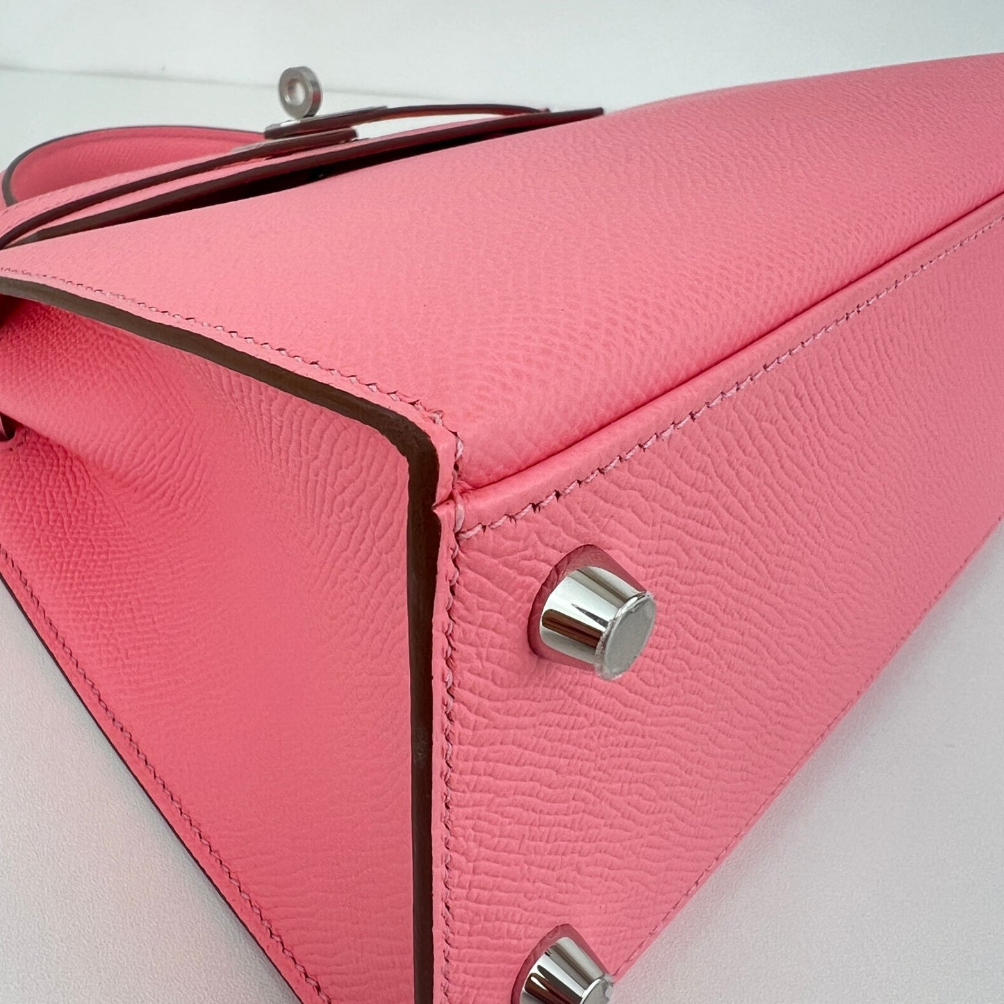 Kelly25 ケリー25 Rose confetti ローズコンフェッティ Epsom エプソン PHW シルバー金具 Stamp-K K刻印