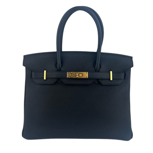 Birkin30 バーキン30 Black ブラック GHW ゴールド金具 Stamp-W W刻