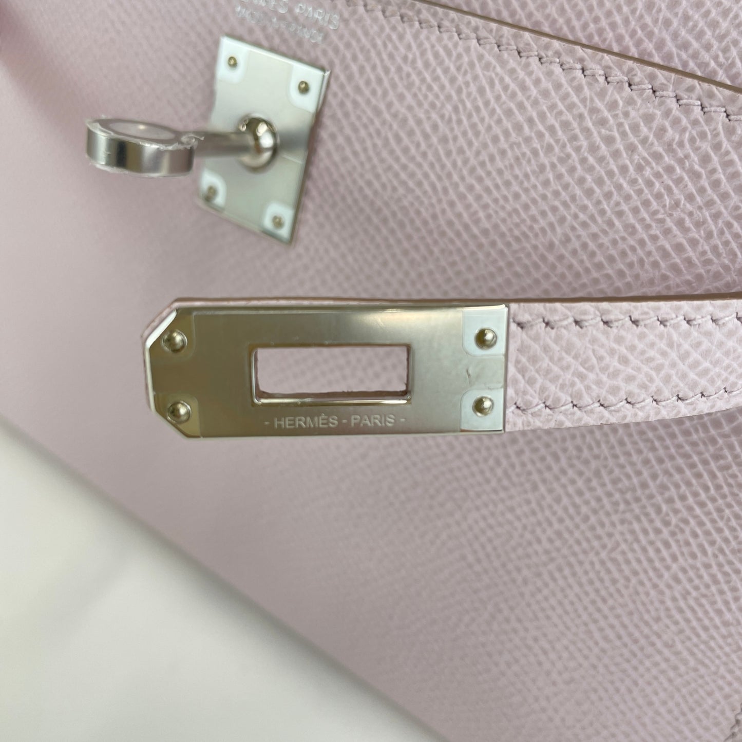 Mini kelly ミニケリー Mauve Sylvestre　モーヴシルベストル  PHW シルバー金具 Epsom エプソン Stamp-B B刻印