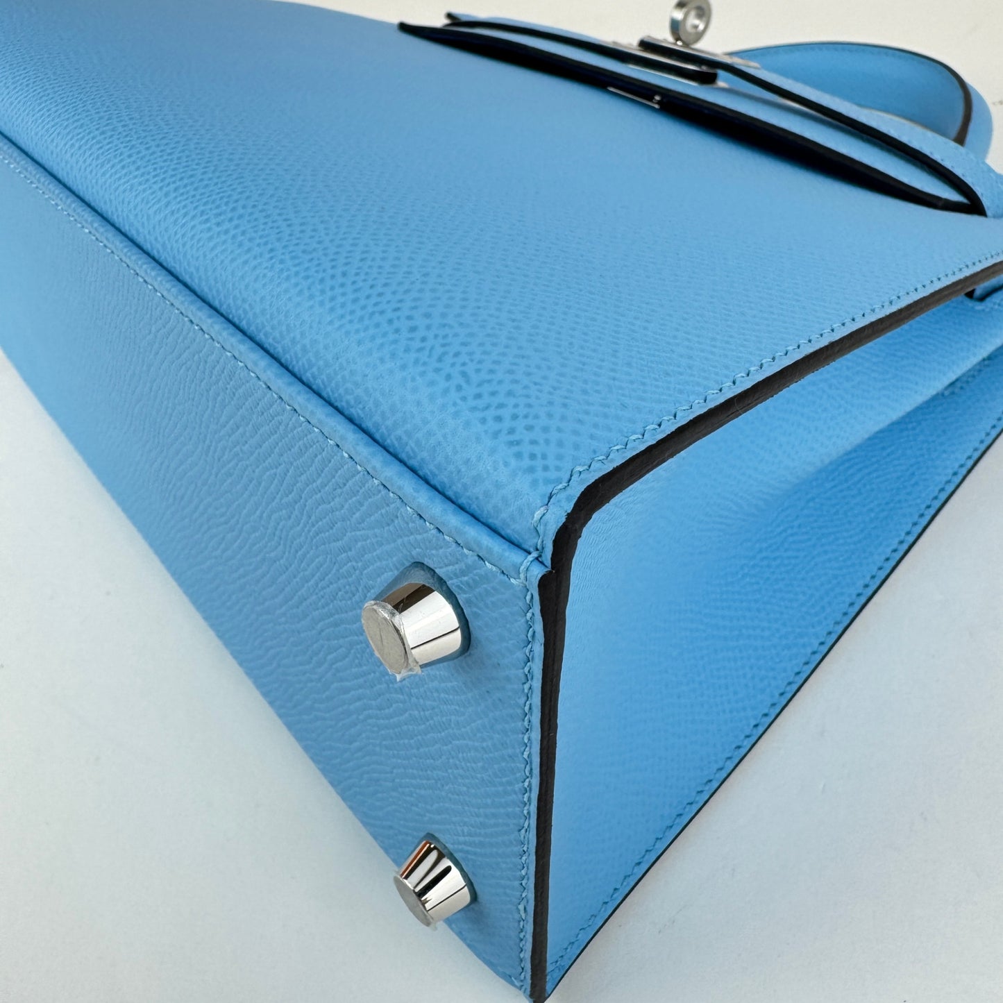 Kelly25 Sellier ケリー25セリエ Celeste セレステ  PHW シルバー金具 Epsom エプソン Stamp-K K刻印